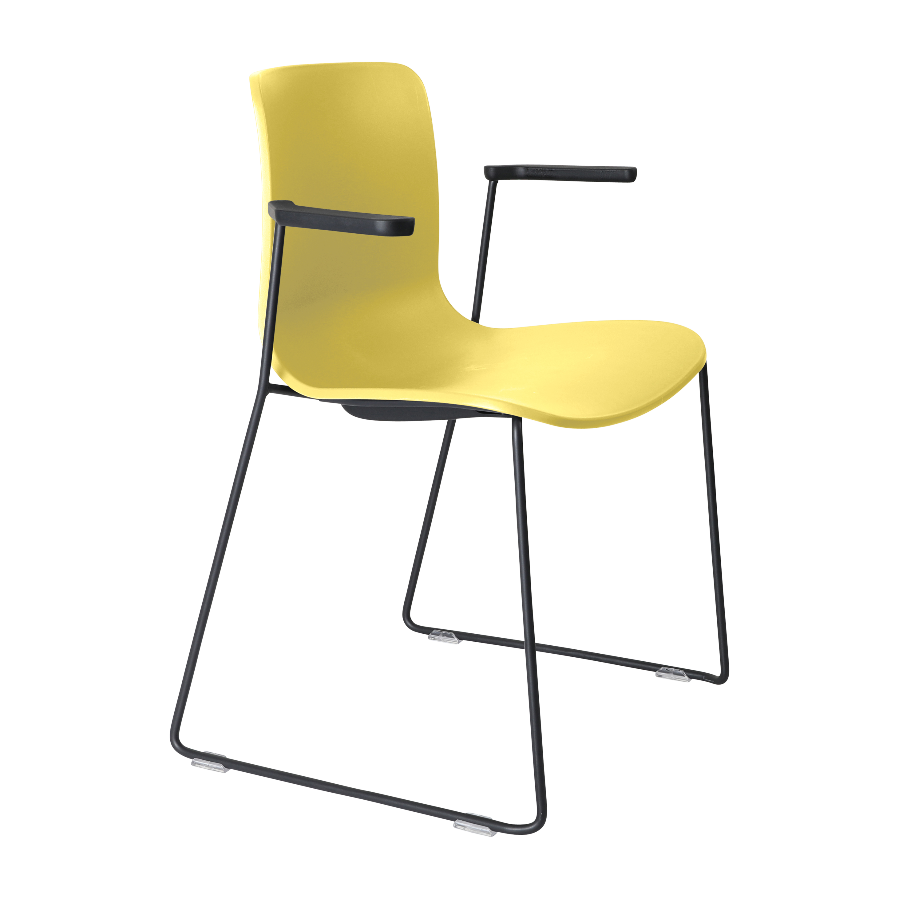 Acti Armchair (Yellow / Sled Base Arms)